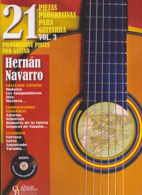 21 progressive pieces_3_400 ספרים: 21 Progressive Pieces for Guitar Vol.3